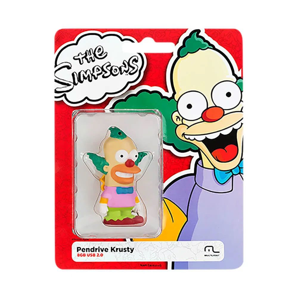 Pendrive Simpsons Krusty 2.0 8GB Multilaser PD074