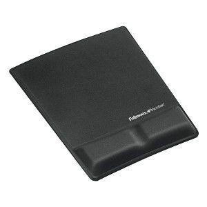 Mouse Pad Ergonómico Apoya Muñecas Con Gel Negro Fellowes