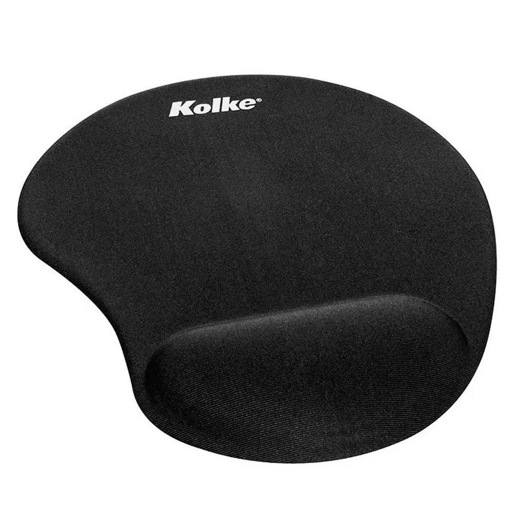 Mouse Pad Ergonómico Apoya Muñeca Con Gel Negro Kolke