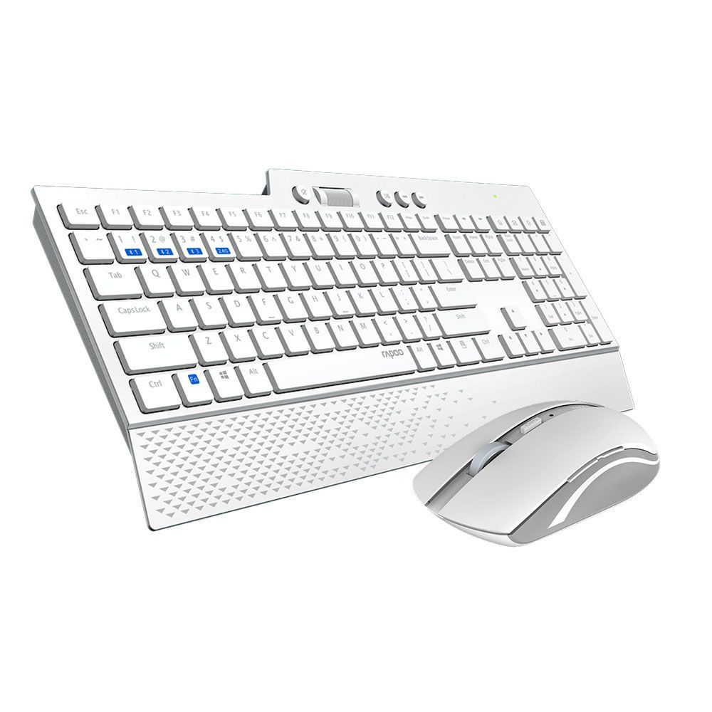 Combo Teclado y Mouse Inalámbricos Rapoo RA006 Blanco
