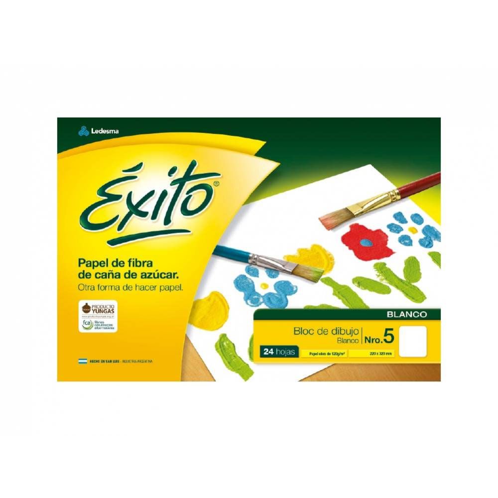 Block Dibujo N°5 Blanco 120gr 24H Éxito
