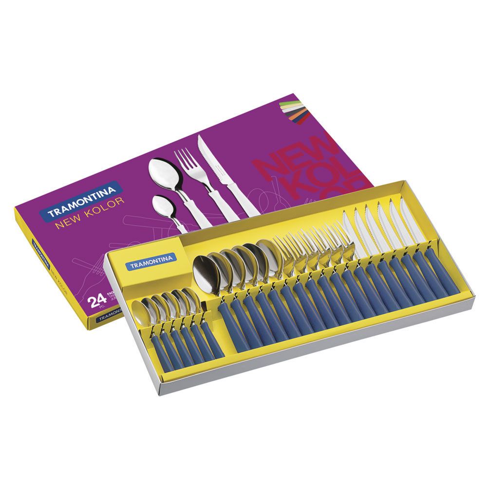 Set x24 piezas azul Tramontina New Kolor