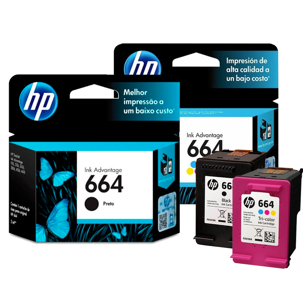 Combo Cartuchos Original Hp 664 Negro + Color 2135 2675 3775
