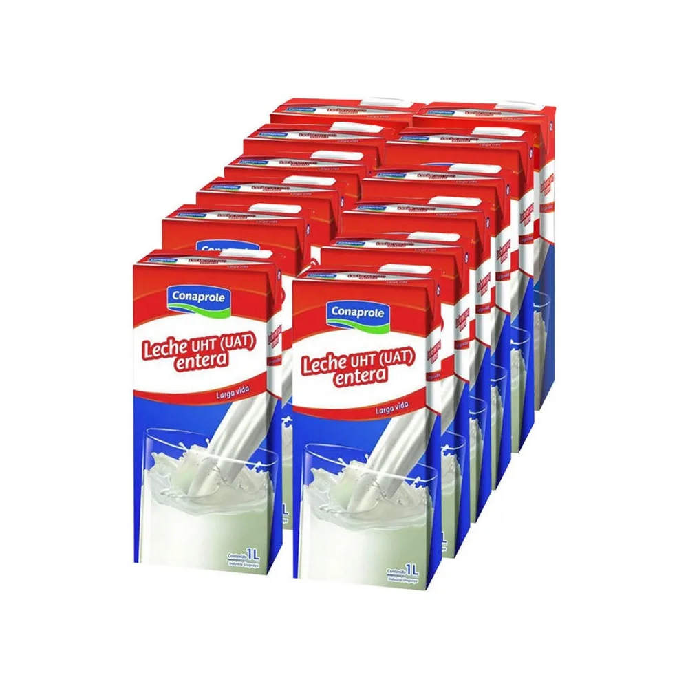 Leche Entera Larga Vida Conaprole 1l x12 Cajas