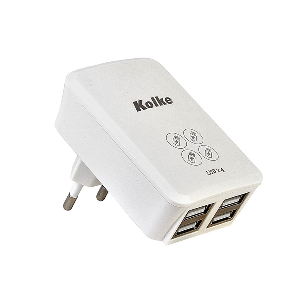 Cargador USB 4 Puertos Kolke KAN 104