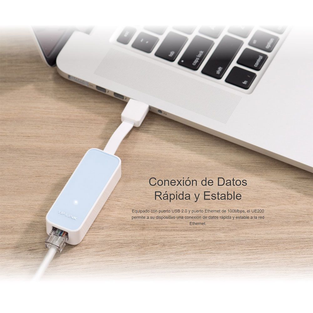 Adaptador de red USB 2.0 a RJ45 Tp Link UE200