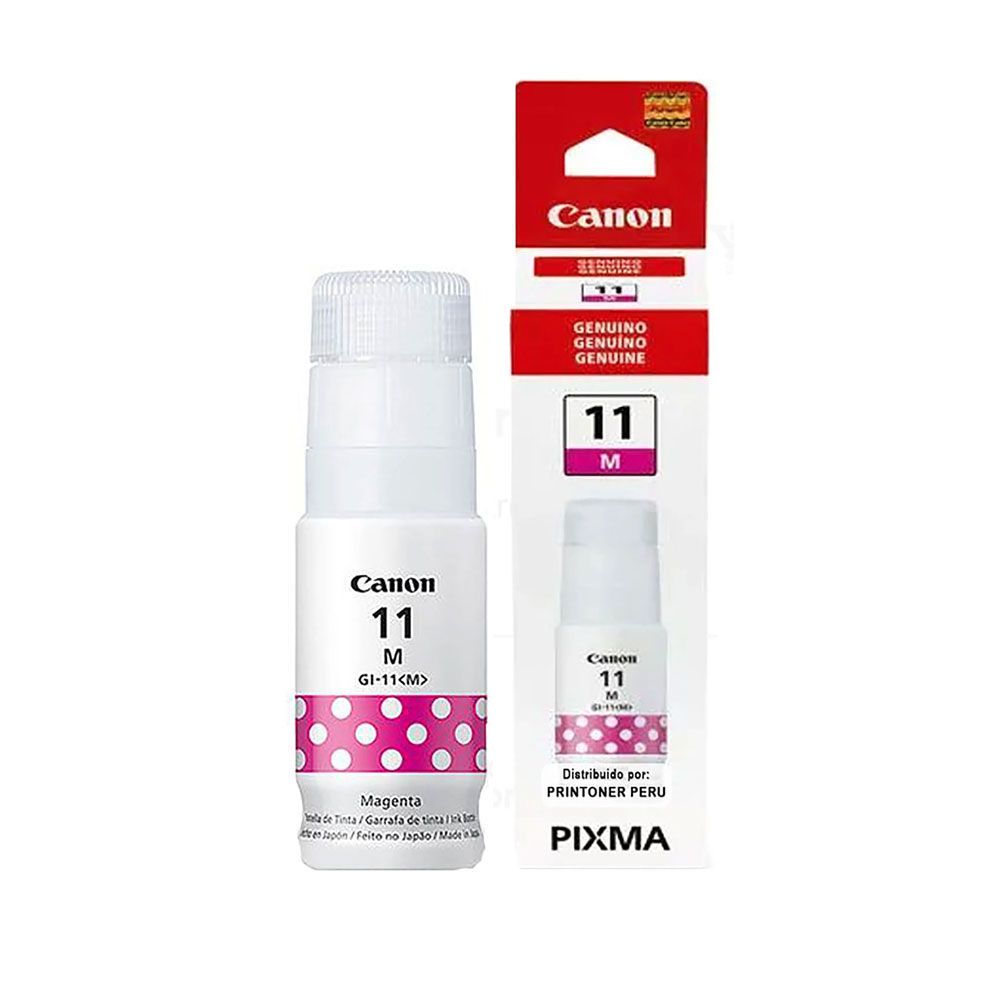 Tinta para Impresora Canon GI 11 Magenta G2160 3160 Original