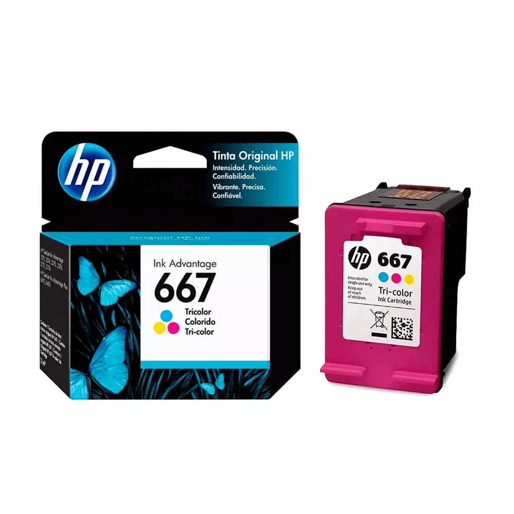 Combo Cartuchos Original Hp 667 Negro + Color 2375 2775 2776 2375