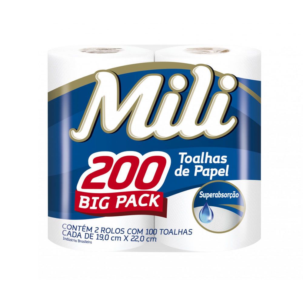 Papel Toalla Cocina Premium x2 100 Hojas Mili