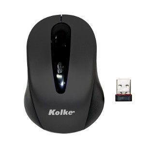 Mouse Inalámbrico Negro 800 DPI Kolke KEM 116