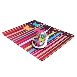 Mouse+ Padmouse USB KMP-106 Rayado/Mariposas Kolke